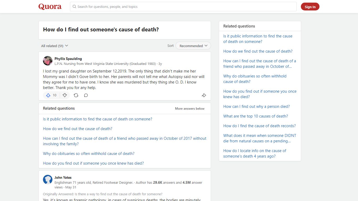 How to find out someone's cause of death - Quora